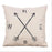 Black and White Linen Pattern Pillow Case