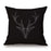 Black and White Linen Pattern Pillow Case